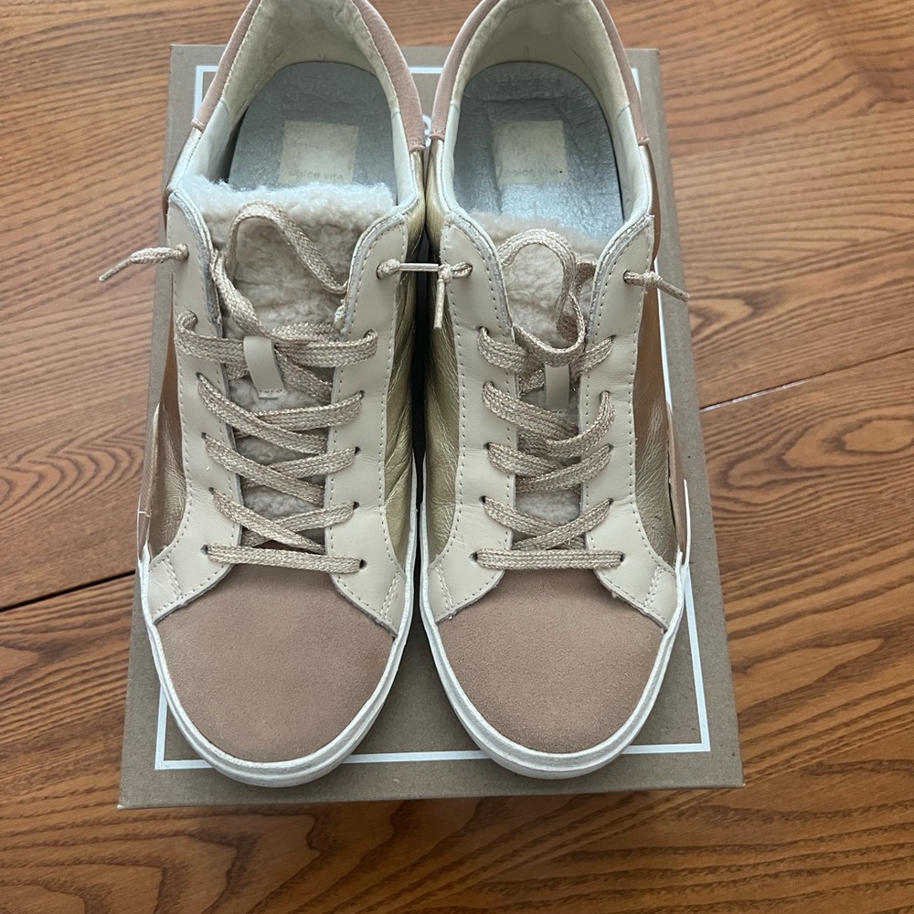 Gently worn sneakers  two tone .